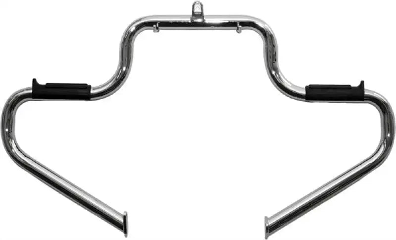 Chrome motorcycle highway bar with footpegs for BL13605 Lindby Multibar Engine Guard