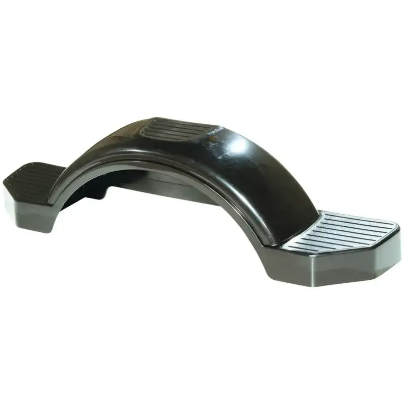 Black 12' Fulton Fender Style D for boats, durable and sleek protection.
