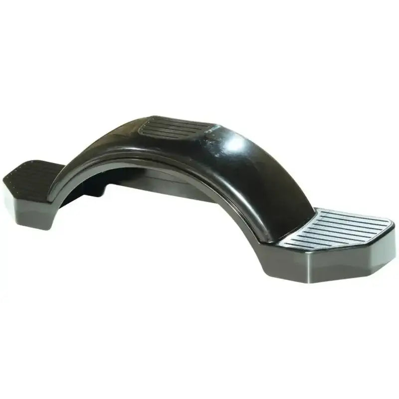 Black Fulton Fender Style D 12' - Durable, sleek design for boat protection.