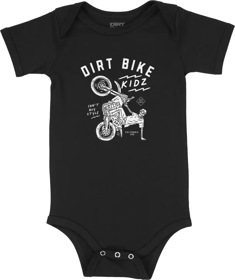 12 O'clock Onesie Black 12 Month - DBK