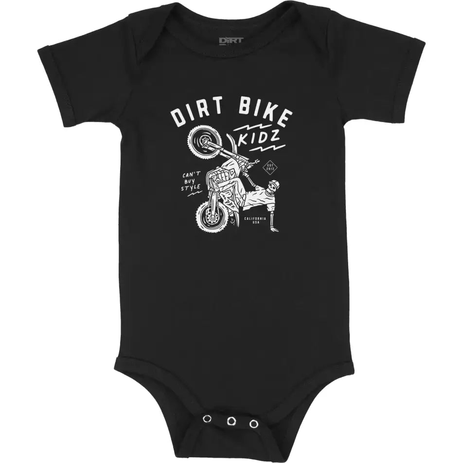 12 O'clock Onesie Black 12 Month - DBK
