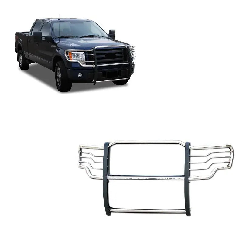 Black Horse No Drill Mounting Grille Guard 17FP30MSS - 2009-2014 Ford F-150 Guard-G