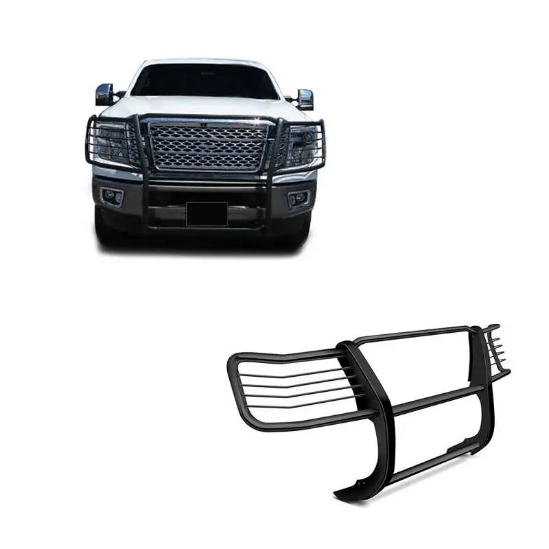 Black Horse No Drill Mounting Grille Guard 17NR28MA - 2016-2018 Nissan Titan XD GU