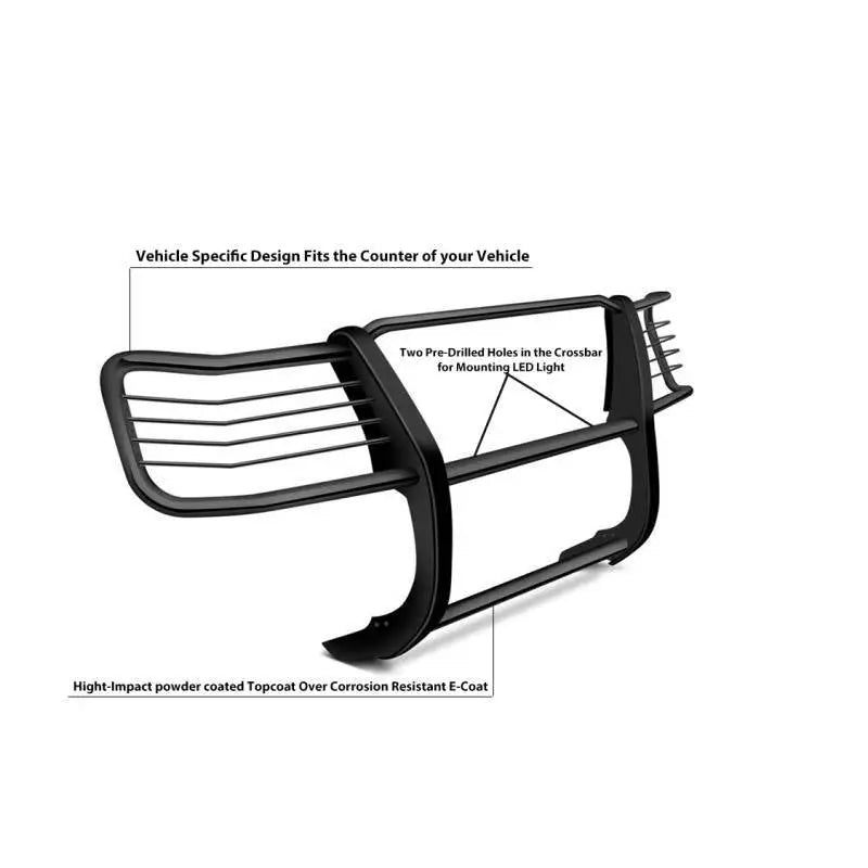 Black Horse No Drill Mounting Grille Guard 17NR28MA - 2016-2018 Nissan Titan XD GU