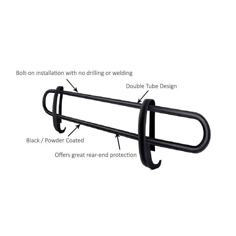 Black Horse Might Interfere With Rear Sensors Bumper Guard 8D098601A - 2007-2015 Toyota FJ Cruiser BU