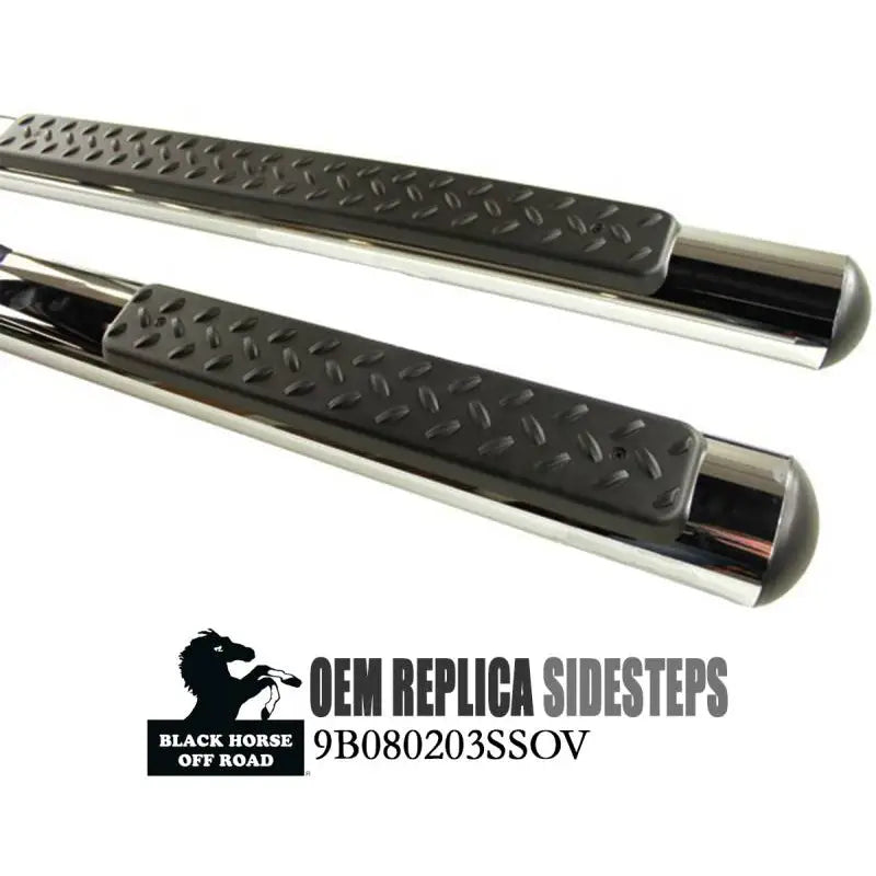 Black Horse Mirror Polish Finish Nerf Bar 9B080203Ssov - 2011-2019 Jeep Grand Cherokee Side