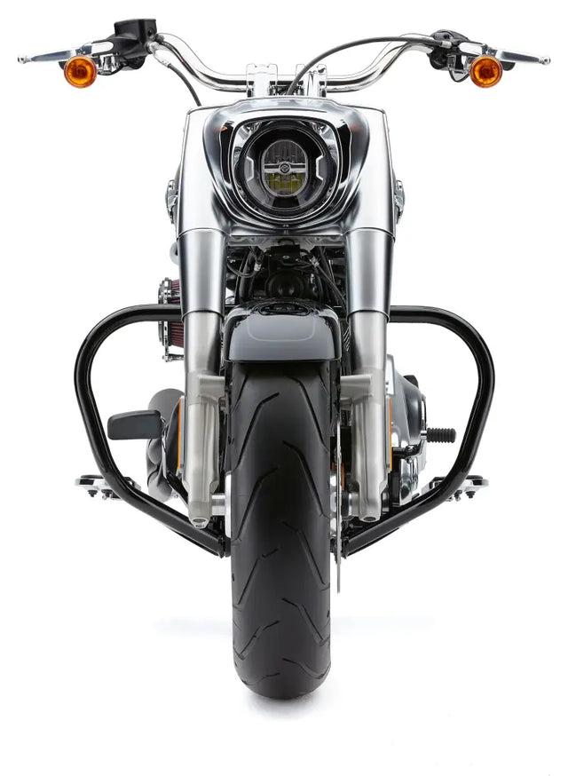 Freeway Bars 1.25" Black Flst (Exc Flstc) 00 17 - COBRA