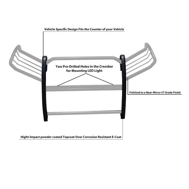 Black Horse 17A093904MSS Grille Guard