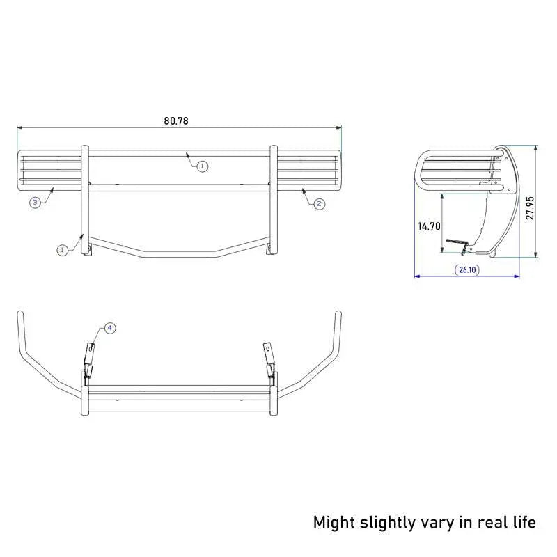 Black Horse 17DG100MA Grille Guard