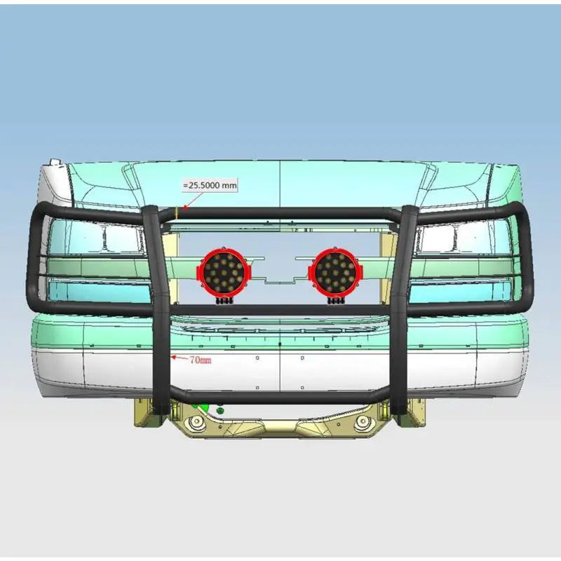 Black Horse 17GV02MA-PLR Grille Guard