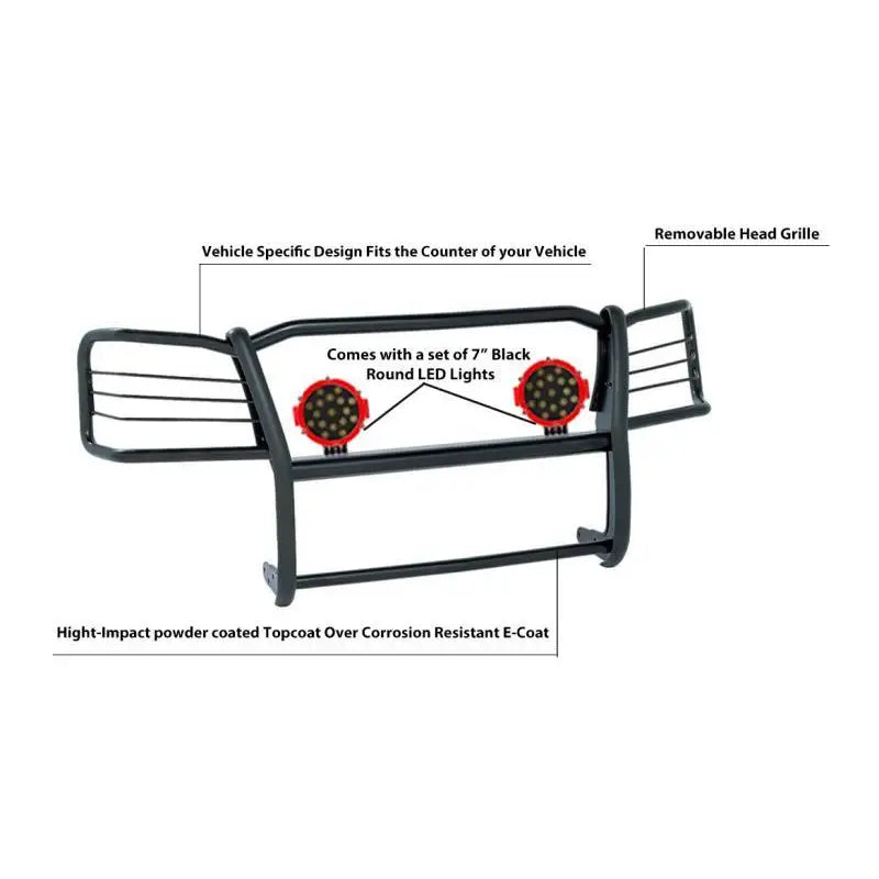 Black Horse 17GV02MA-PLR Grille Guard
