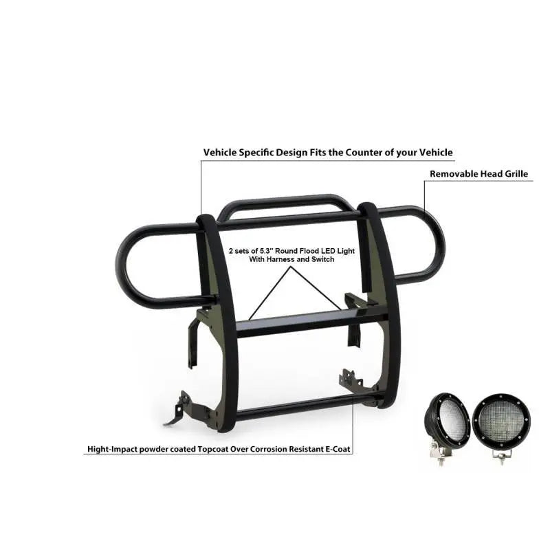 Black Horse 17Jpjlma-PLFB Grille Guard