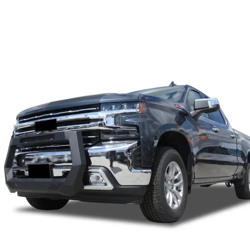 Black Horse Comes With License Plate Relocator Bull Bar Rogsi19 - Matte Black Rover
