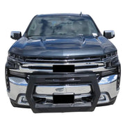 Black Horse Comes With License Plate Relocator Bull Bar Rogsi19 - Matte Black Rover
