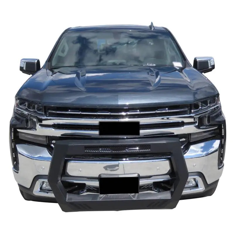 Black Horse Comes With License Plate Relocator Bull Bar Rogsi19 - Matte Black Rover