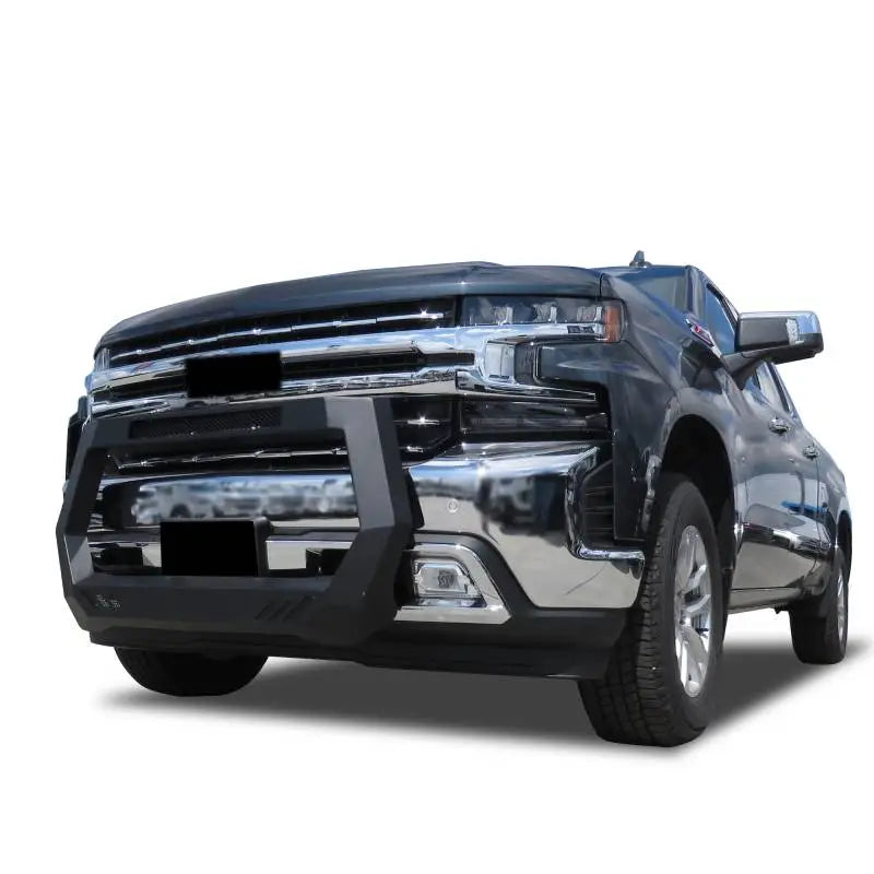 Black Horse Comes With License Plate Relocator Bull Bar Rogsi19 - Matte Black Rover