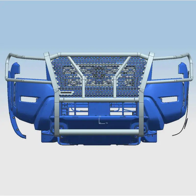 Black Horse Patent Approved Grille Guard RU-Nifr22-B-PLFB - Black Rugged HD Kit