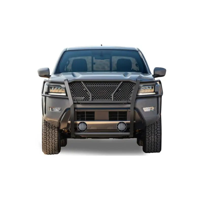 Black Horse Patent Approved Grille Guard RU-Nifr22-B-PLFB - Black Rugged HD Kit