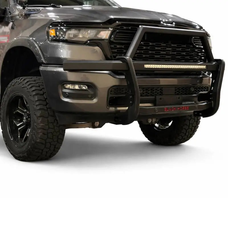 Black Horse Patented Design Grille Guard RAG1R02-K1 - Black Rambler Kit