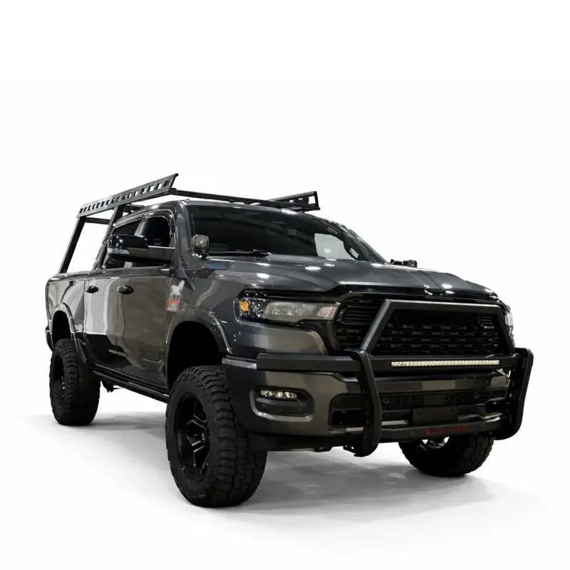 Black Horse Patented Design Grille Guard RAG1R02-K1 - Black Rambler Kit
