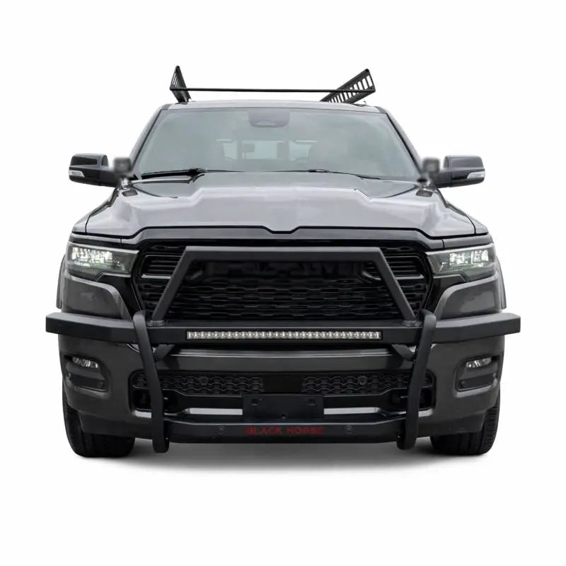 Black Horse Patented Design Grille Guard RAG1R02-K1 - Black Rambler Kit