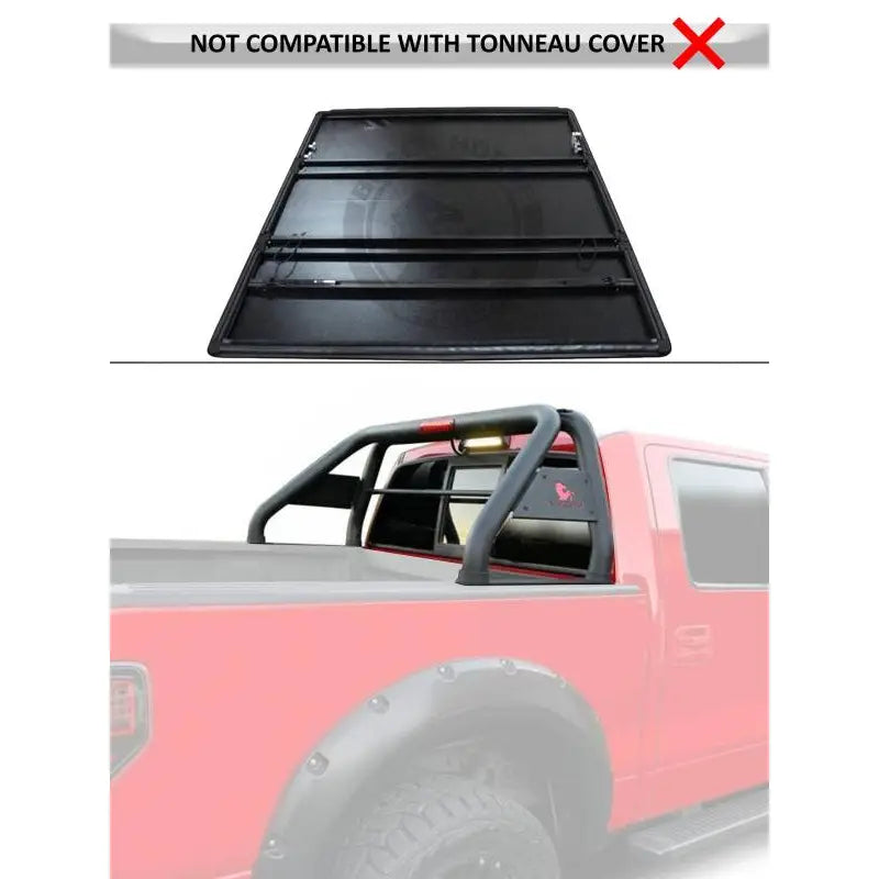 Black Horse RB001BK Truck Bed Bar