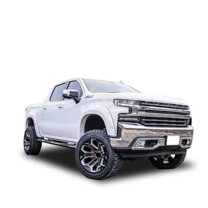 Black Horse Rocker Panel Mount Nerf Bar - Truck Wheel To Wheel GMBK-NL-19 - Extreme Wheel-TO-Wheel Side Steps