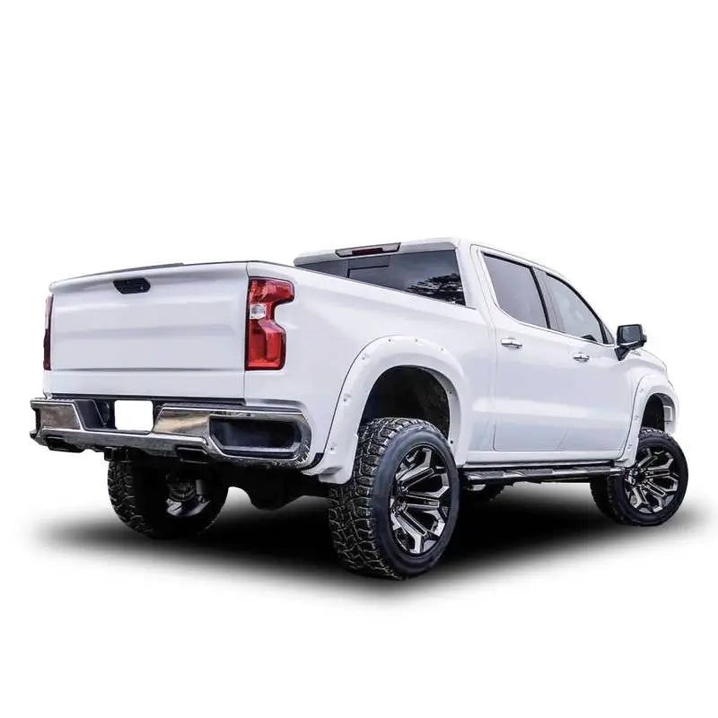 Black Horse Rocker Panel Mount Nerf Bar - Truck Wheel To Wheel GMBK-NL-19 - Extreme Wheel-TO-Wheel Side Steps