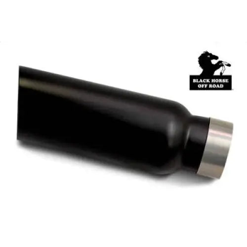 Black Horse Rust And Corrosion Proof Material Exhaust Tail Pipe Tip MT-RR03BK - Universal Muffler TIP-Muffler