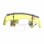 Black Horse Rust-Free And Corrosion-Resistant Bumper Guard CRDL-HY301S - Rear