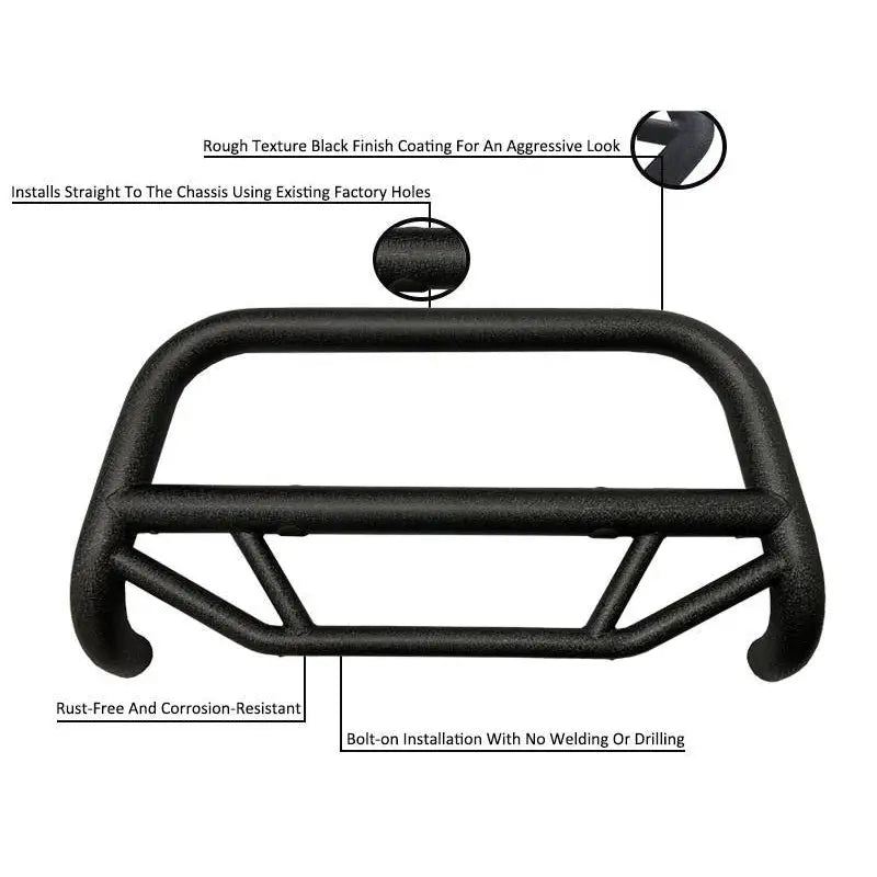 Black Horse Tough Frame Mounted Bull Bar MBT-MR1103 - Max