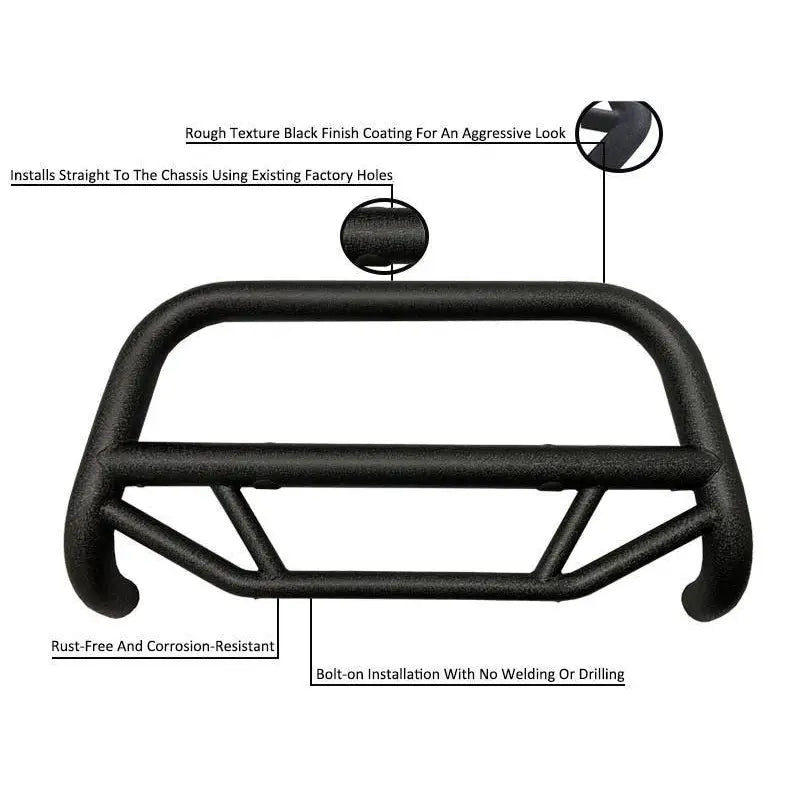 Black Horse Tough Frame Mounted Bull Bar MBT-MT0212 - Max
