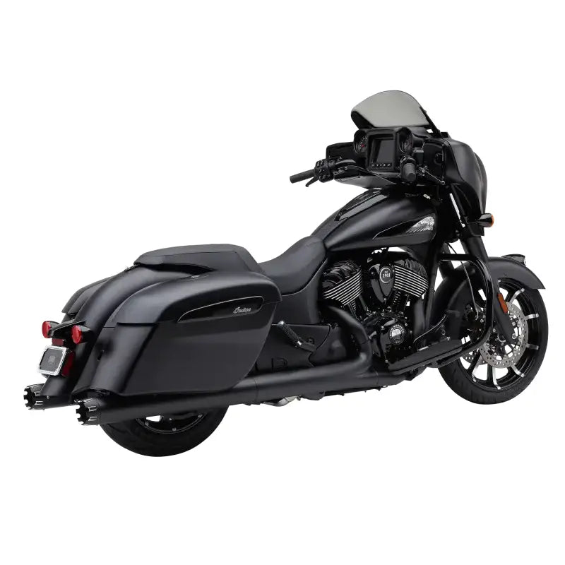 4" Nh Dual Cut Slip Ons Black Indian Gen 1 Bag - COBRA
