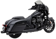 4" Nh Dual Cut Slip Ons Black Indian Gen 2 Bag - COBRA