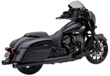 4" Nh Dual Cut Slip Ons Black Indian Gen 2 Bag - COBRA