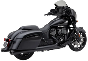 4" Nh Dual Cut Slip Ons Black Indian Gen 2 Bag - COBRA