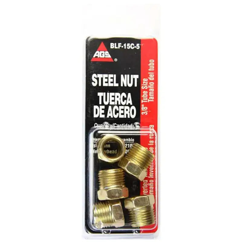 Steel tube nuts in packaging for BLF-15C-5 AGS 3/8X3/8 steel nut product