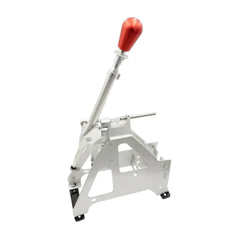 Red-tipped silver metal short throw shifter for Honda Civic 10th gen by Blox Racing