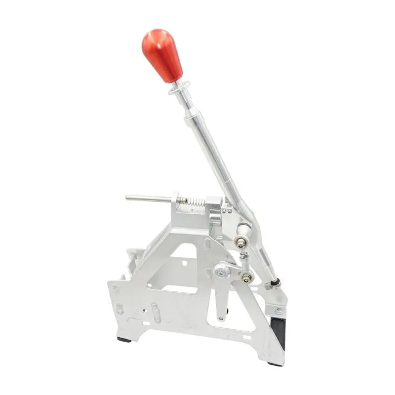 Silver Blox Racing short shifter with red knob for 10th Gen Honda Civic MT