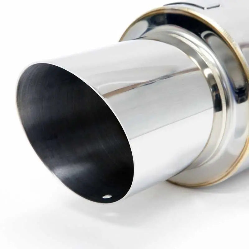 BLOX Racing 60.5mm Street Muffler - Angled Tip 