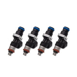 BLOX Racing Eco-Fi Street Injectors 1000cc/min w/ 1/2in Adapter For Honda K Series - Set of 4 - Fuel Delivery