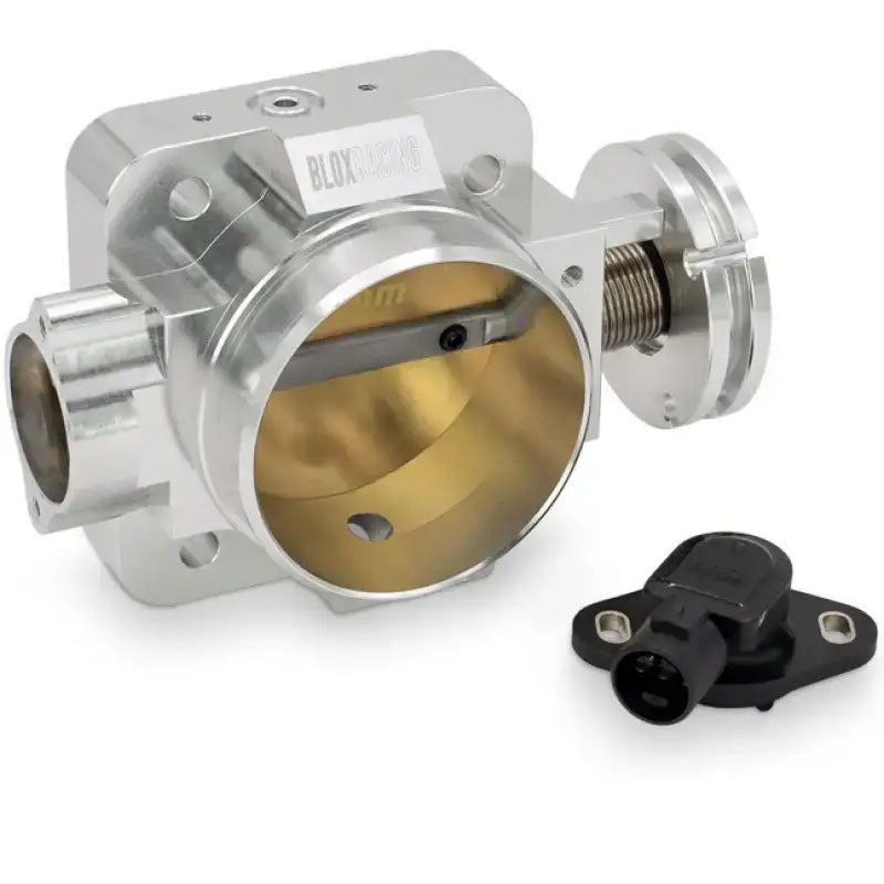 BLOX Racing Honda B/D/H/F Series Engines 76mm Silver Billet Throttle Body V2 / Includes TPS - Truck & Automotive