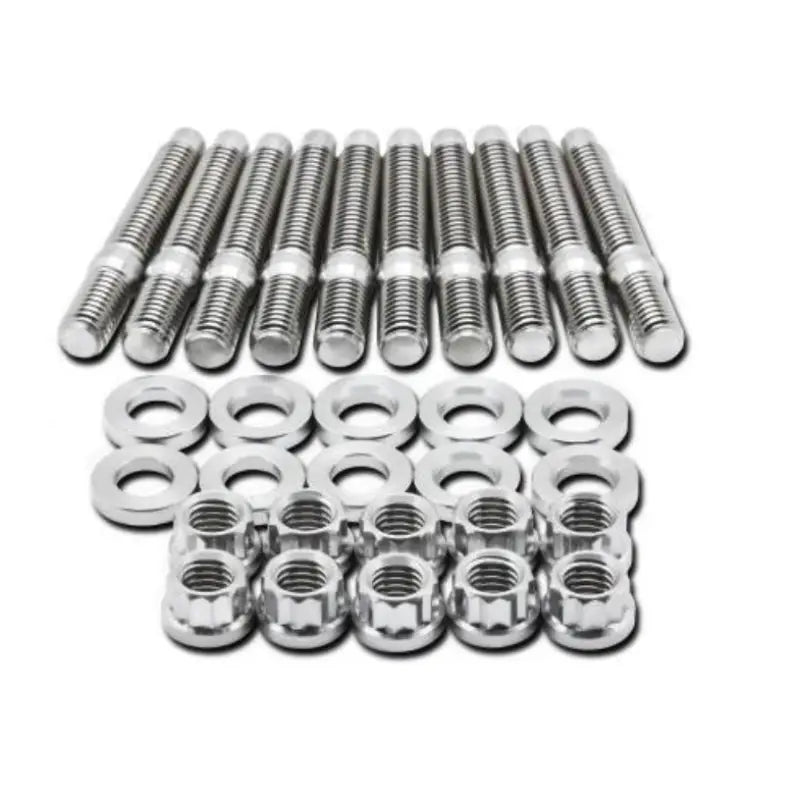 BLOX Racing BXFL-00308-8 BLOX Racing SUS303 Stainless Steel Intake Manifold Stud Kit M8 x 1.25mm 55mm in Length - 8-piece