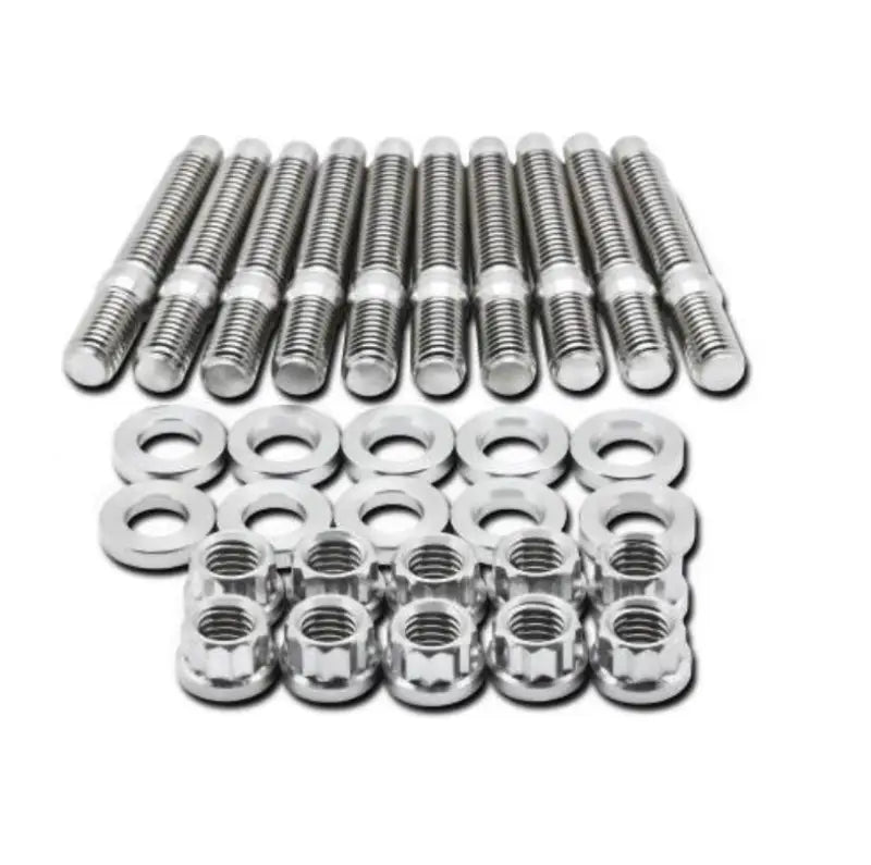 BLOX Racing SUS303 Stainless Steel Intake Manifold Stud Kit M8 x 1.25mm 55mm in Length - 8-piece - Truck & Automotive