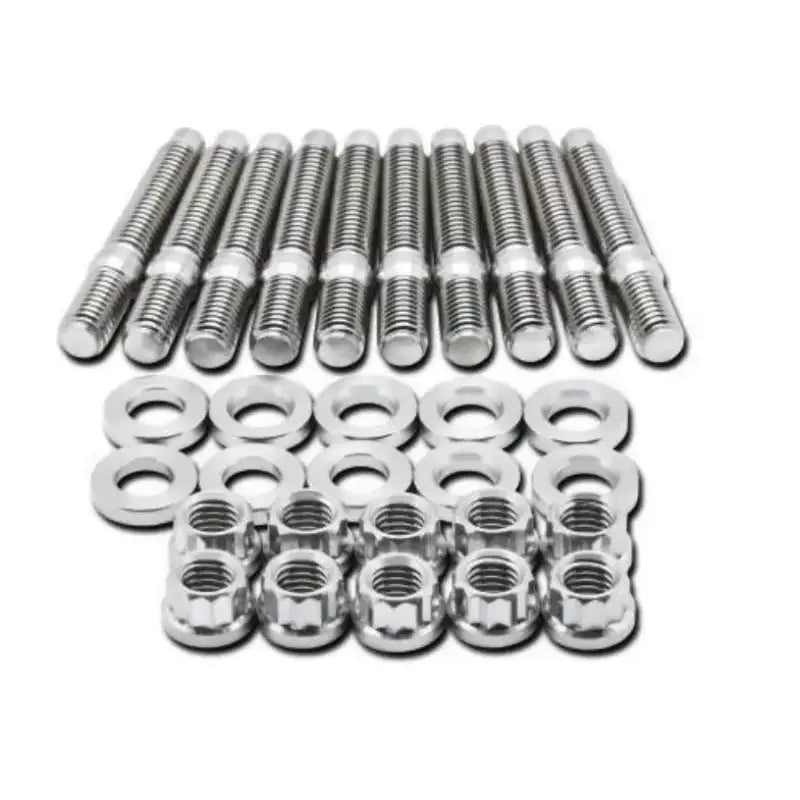 BLOX Racing SUS303 Stainless Steel Intake Manifold Stud Kit M8 x 1.25mm 55mm in Length - 8-piece - Truck & Automotive