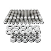 BLOX Racing BXFL-00308-9 BLOX Racing SUS303 Stainless Steel Intake Manifold Stud Kit M8 x 1.25mm 55mm in Length - 9-piece
