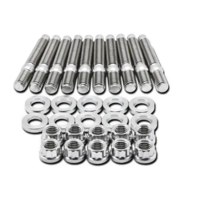 BLOX Racing BXFL-00308-9 BLOX Racing SUS303 Stainless Steel Intake Manifold Stud Kit M8 x 1.25mm 55mm in Length - 9-piece