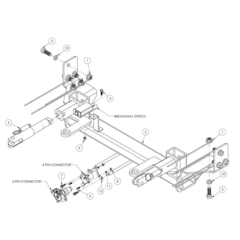 Blue OX Bluetooth Connectivity Vehicle Baseplate BX1768 - Bsplt 25 Chevy Suburban Tahoe
