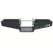 Black and silver tow bar on Blue Ox BXH9001 hitch accessory for easy access