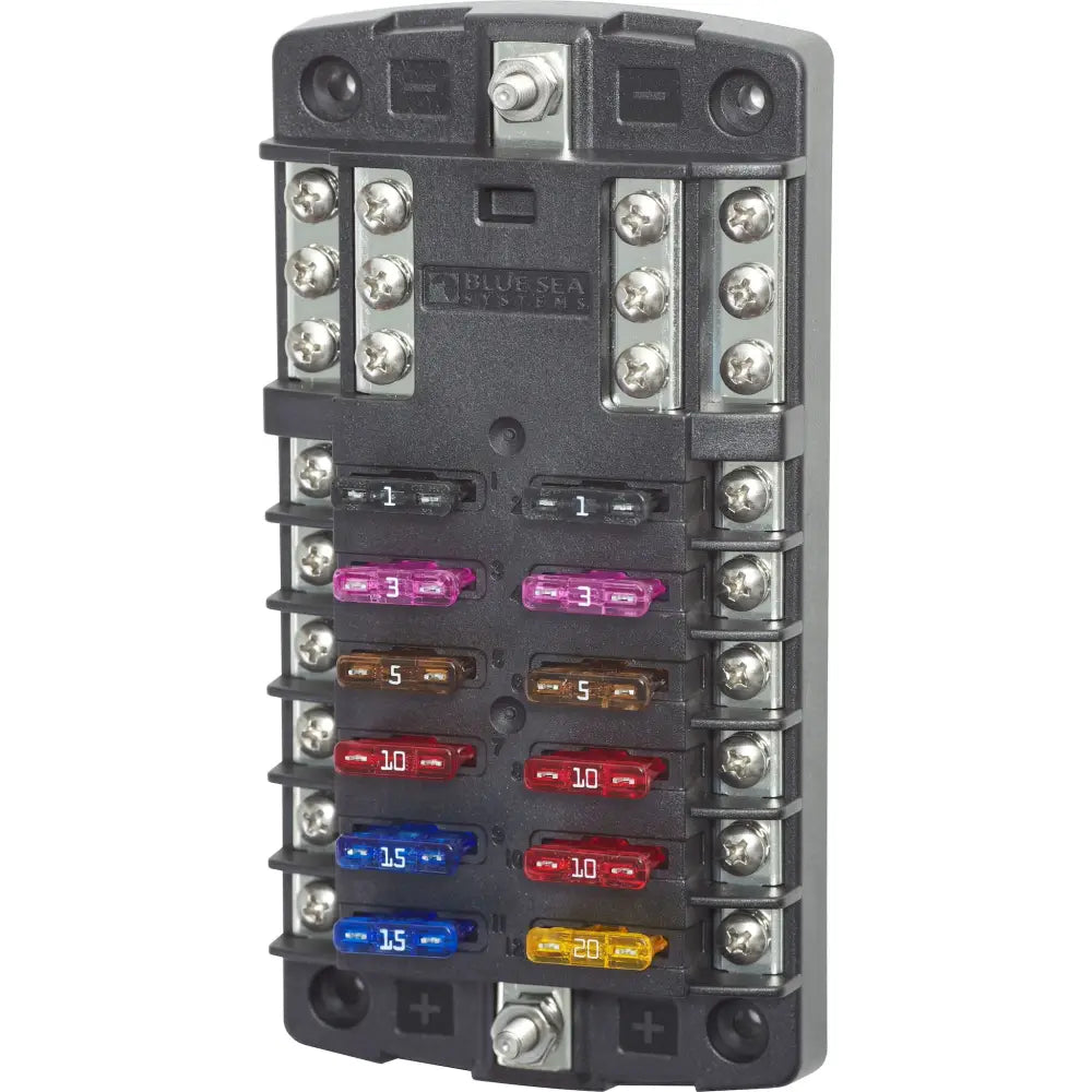 Blue SEA No Supplier Warranty Fuse Block 5031-BSS - Stblade 12Circ GND